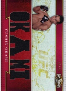2012 Topps UFC Knockout Triple Threads Relics #TTRYO Yushin Okami