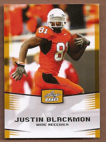 2012 Leaf Draft Gold #25 Justin Blackmon