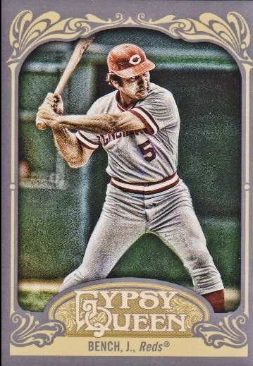 2012 Topps Gypsy Queen #226B Johnny Bench VAR SP