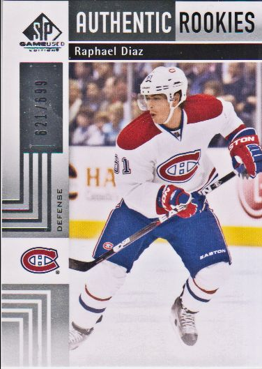 2011-12 SP Game Used #114 Raphael Diaz RC