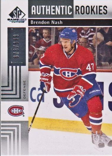 2011-12 SP Game Used #123 Brendon Nash RC