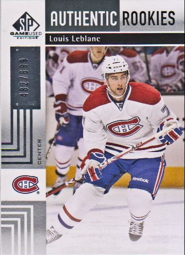 2011-12 SP Game Used #189 Louis Leblanc RC