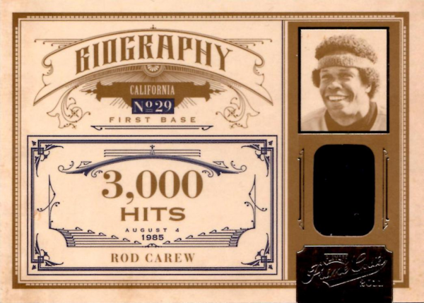 2011 Prime Cuts Biography Materials #9 Rod Carew/49