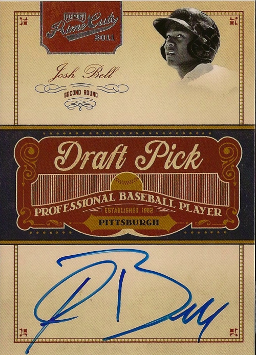 2011 Prime Cuts Draft Pick Signatures #166 Josh Bell