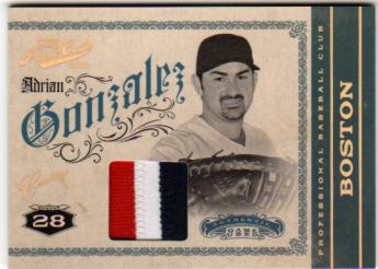 2011 Prime Cuts Materials Century Gold #1 Adrian Gonzalez/25