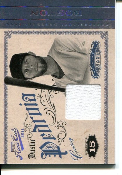 2011 Prime Cuts Materials Century Silver #14 Dustin Pedroia/49