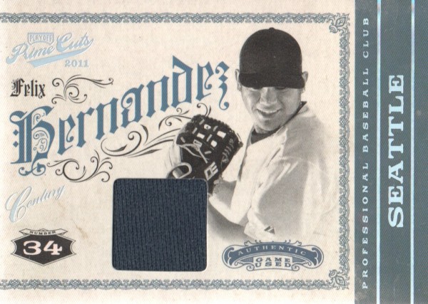 2011 Prime Cuts Materials Century Silver #15 Felix Hernandez/49