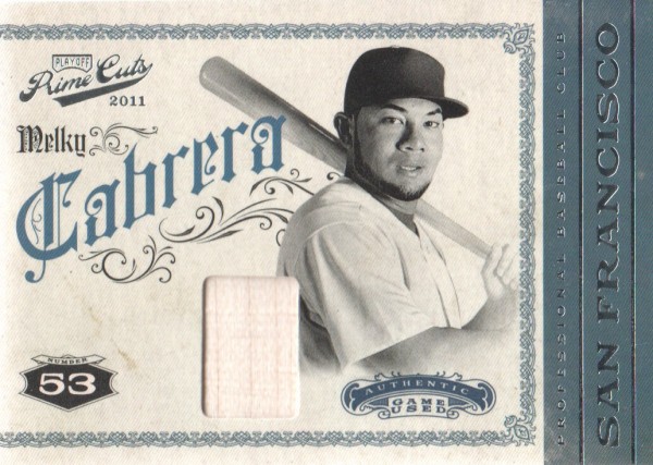 2011 Prime Cuts Materials #31 Melky Cabrera/199