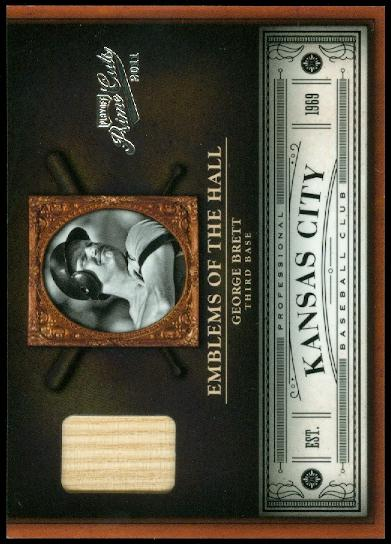 2011 Prime Cuts Emblems of the Hall Materials #23 George Brett/99