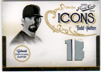 2011 Prime Cuts Icons Jersey Position #25 Todd Helton/25