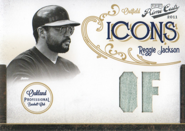 2011 Prime Cuts Icons Jersey Position #29 Reggie Jackson/10