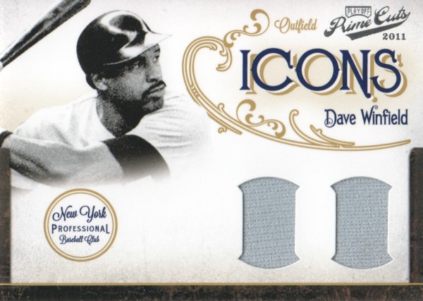 2011 Prime Cuts Icons Materials Combos #9 Dave Winfield/25
