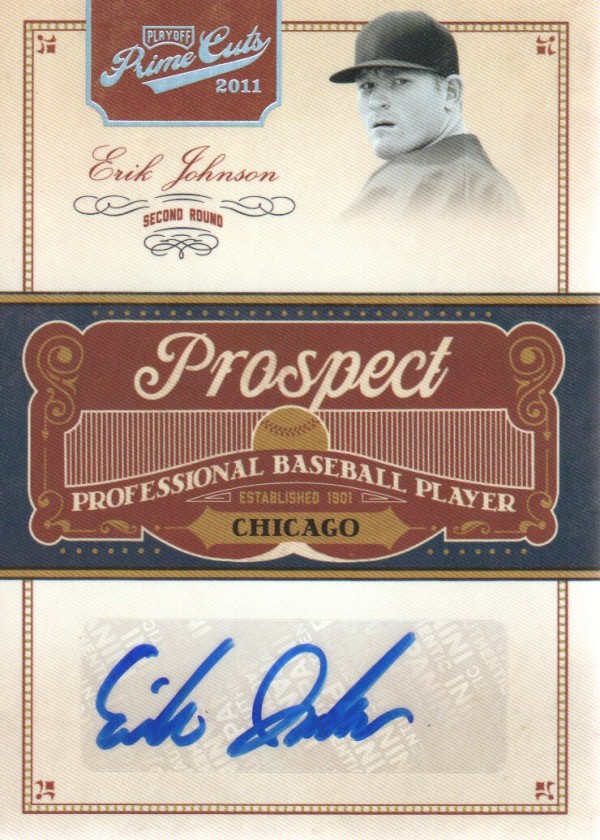 2011 Prime Cuts Prospect Signatures Silver #EJ Erik Johnson/99