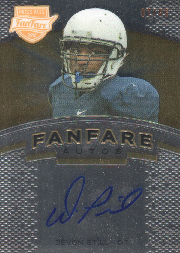 2012 Press Pass Fanfare Bronze #FFDS Devon Still AU/99