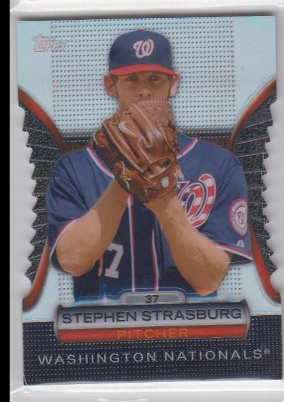 2012 Topps Golden Moments Die Cuts #GMDC60 Stephen Strasburg