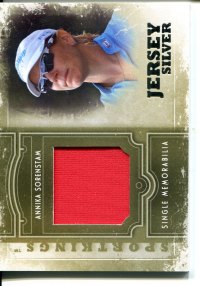 2012 Sportkings Single Memorabilia Silver #SM18 Annika Sorenstam front image