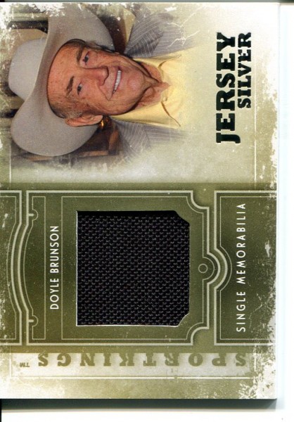 2012 Sportkings Single Memorabilia Silver #SM19 Doyle Brunson