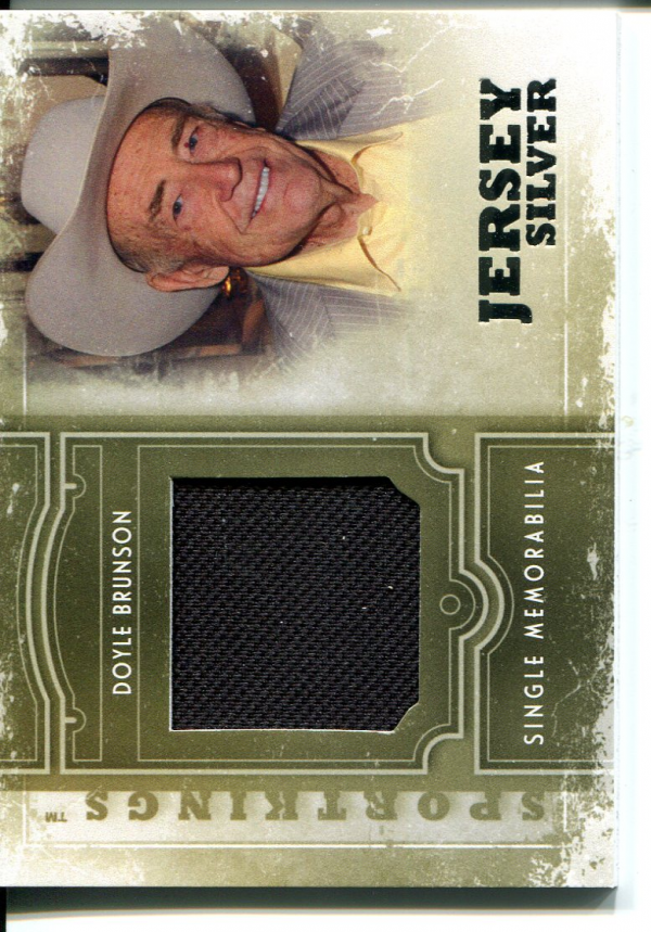 2012 Sportkings Single Memorabilia Silver #SM19 Doyle Brunson