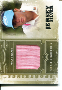 2012 Sportkings Single Memorabilia Silver #SM20 Paula Creamer front image