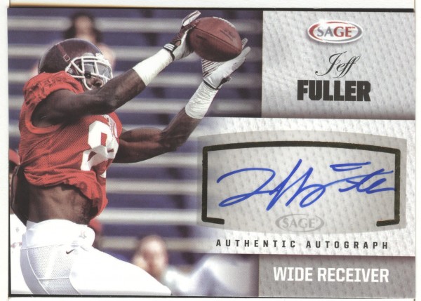 2012 SAGE Autographs Silver #A16 Jeff Fuller