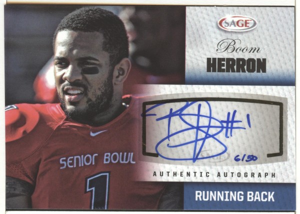 2012 SAGE Autographs Platinum #A21 Boom Herron