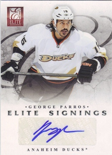 2011-12 Elite Signings #75 George Parros SP