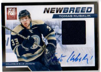 2011-12 Elite New Breed Materials Autographs #39 Tomas Kubalik/50