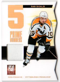 2011-12 Elite Prime Number Jerseys #5 Ron Francis/500*