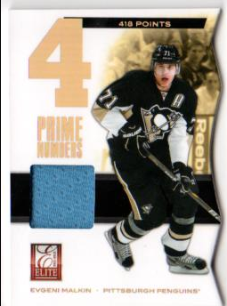 2011-12 Elite Prime Number Jerseys #27 Evgeni Malkin/400*