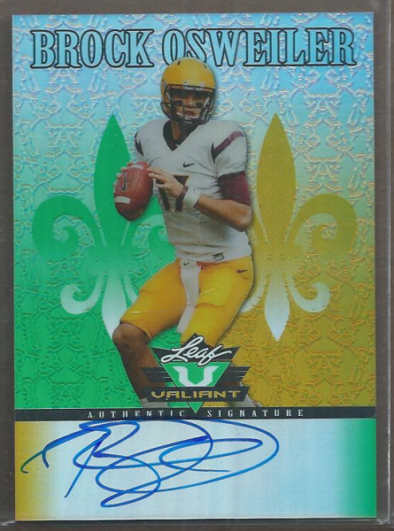 2012 Leaf Valiant Draft #BO1 Brock Osweiler