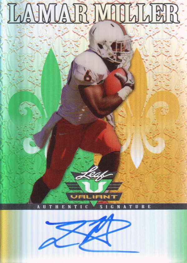 2012 Leaf Valiant Draft #LM1 Lamar Miller