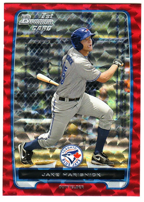 2012 Bowman Prospects Silver Ice Red #BP23 Jake Marisnick