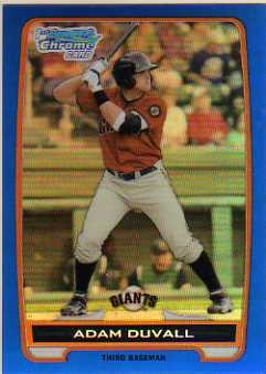 2012 Bowman Chrome Prospects Blue Refractors #BCP44 Adam Duvall