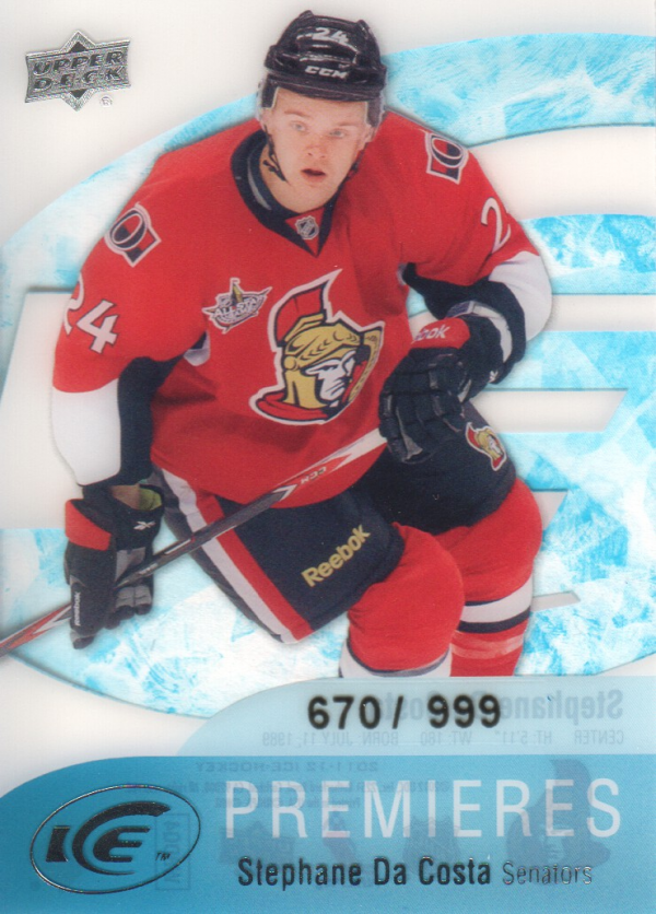 2011-12 Upper Deck Ice #71 Stephane Da Costa RC
