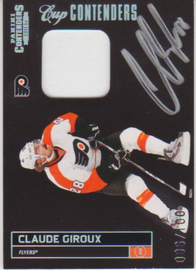 2011-12 Panini Contenders Patch Autographs #120 Claude Giroux/100