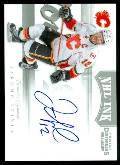 2011-12 Panini Contenders NHL Ink #6 Jarome Iginla SP