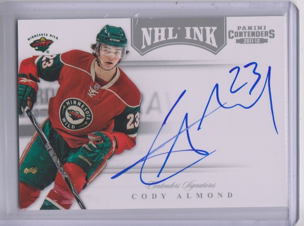 2011-12 Panini Contenders NHL Ink #27 Cody Almond