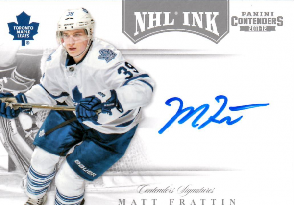 2011-12 Panini Contenders NHL Ink #59 Matt Frattin