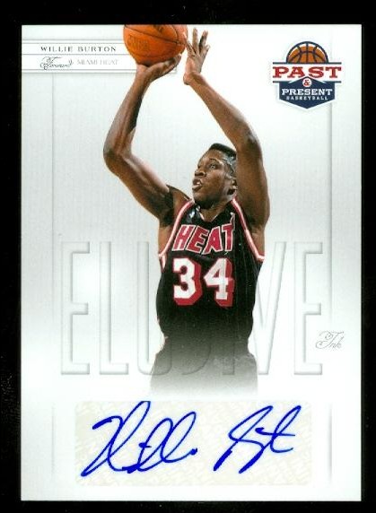 2011-12 Panini Past and Present Elusive Ink Autographs #WB Willie Burton