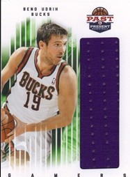 2011-12 Panini Past and Present Gamers Jerseys #11 Beno Udrih