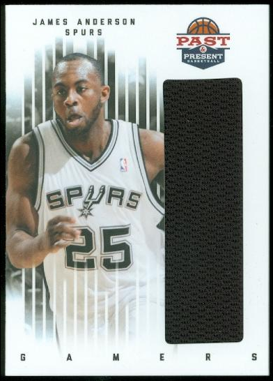 2011-12 Panini Past and Present Gamers Jerseys #38 James Anderson