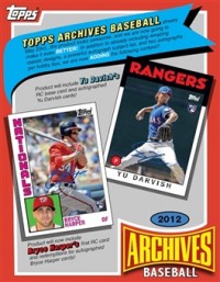 2012 Topps Archives Baseball Hobby Box front image