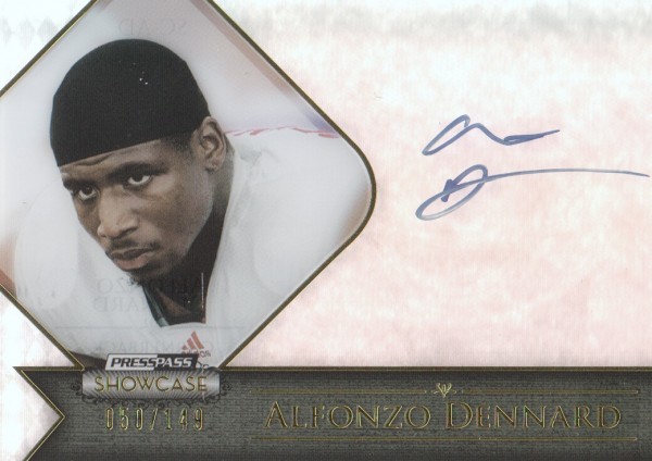 2012 Press Pass Showcase Gold #SCAD Alfonzo Dennard/100*