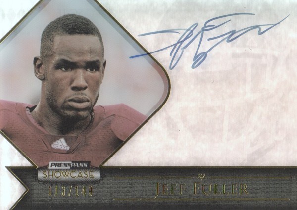 2012 Press Pass Showcase Gold #SCJF Jeff Fuller/99*