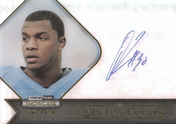 2012 Press Pass Showcase Gold #SCQC Quinton Coples