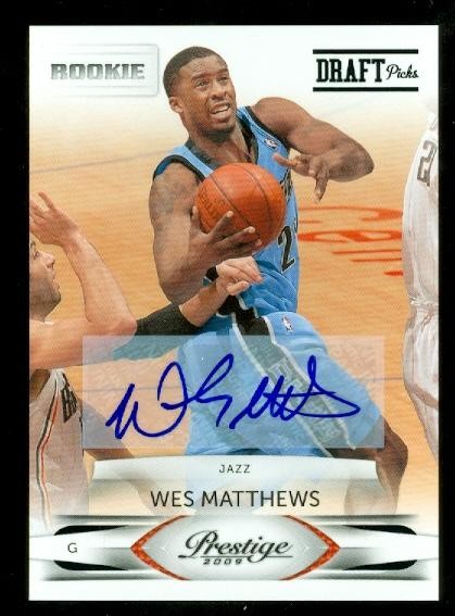 2009-10 Prestige #251A Wesley Matthews AU*