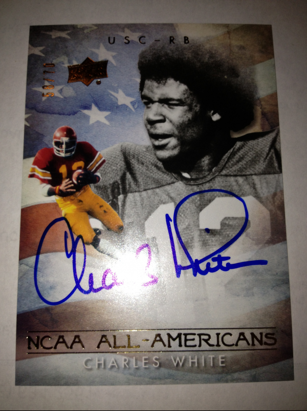 2011 Upper Deck College Legends All-Americans Autographs #AACW Charles White/70