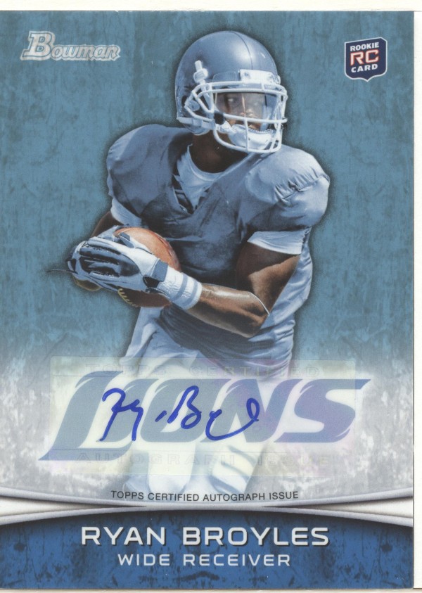 2012 Bowman Rookie Autographs #197 Ryan Broyles