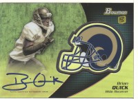 2012 Bowman Rookie Team Helmet Autographs #BCRABQ Brian Quick