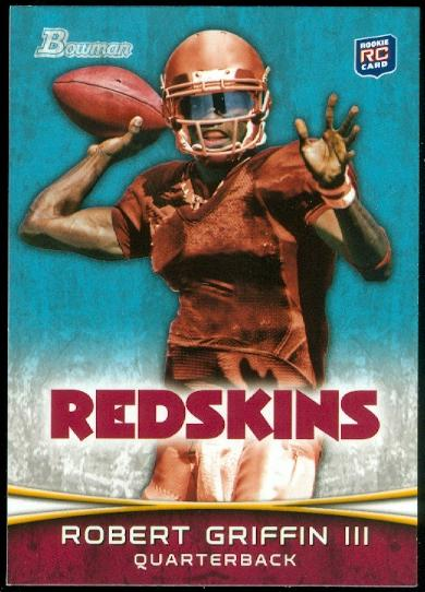 2012 Bowman #200A Robert Griffin III RC/passing pose